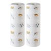 2 Rolls Disposable Dish Cloths Kitchen Paper Towels