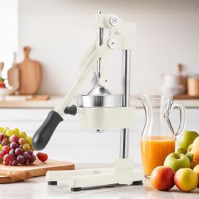 SOGA 2X Commercial Manual Juicer Hand Press Juice Extractor Squeezer Orange Citrus (Option: White)