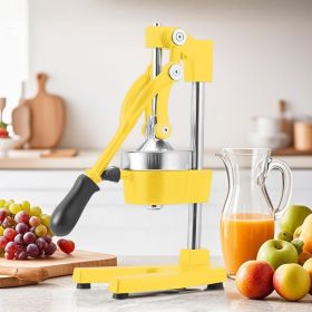 SOGA 2X Commercial Manual Juicer Hand Press Juice Extractor Squeezer Orange Citrus (Option: Yellow)