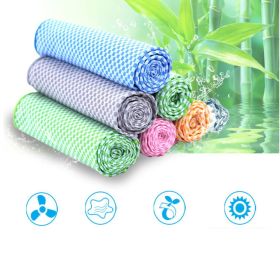 Natura Super Cool Bamboo Towel In A Bottle - 2 PK (Color: AQUA BLUE)