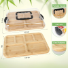 Charcuterie Board with Clear Lid, Travel Portable Cheese Board Charcuterie Boxes Cutting Boards for Kitchen, House Warming Gifts New Home