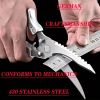 1/2 Set German Industrial Heavy-duty Stainless Steel Kitchen Automatic Rebound Scissors - Detachable Multifunctional Poultry Scissors For Chicken