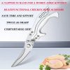 1/2 Set German Industrial Heavy-duty Stainless Steel Kitchen Automatic Rebound Scissors - Detachable Multifunctional Poultry Scissors For Chicken