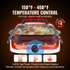 VEVOR Electric Roaster Oven, 22 QT Turkey Roaster Oven with Self-Basting Lid, 1450W Roaster Oven with Defrost & Warm Function, Adjustable Temp, Remova