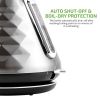 Electric Kettle Hot Water Boiler Stainless Steel 1.7 L Automatic Shut-Off 1500W Cleo Collection Cool Touch Handle Portable Brew Coffee Maker Tea Heate