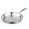 SOGA Stainless Steel Fry Pan Frying Pan Top Grade Induction Cooking FryPan