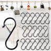 10 /100pcs Metal Hanging Hooks S Shaped Hanger Hook Hanging Heavy Duty Hooks Clasp For Kitchen Pot Shelf Home Bathroom Storage